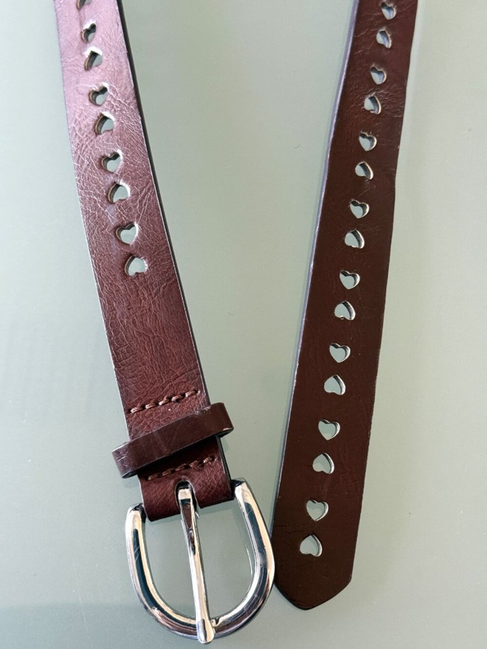 Women's Belt Lot of 2 brown leather narrow fashion size SM - Picture 7 of 10